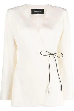 Fabiana Filippi Houndstoothmønstret blazer med sidelukning