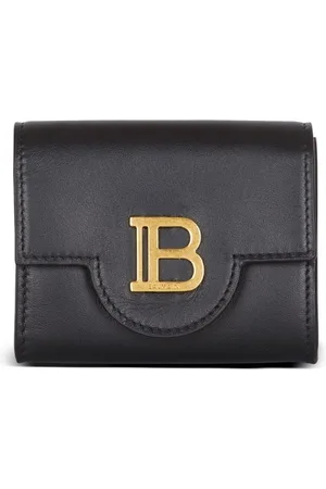 Balmain B-Buzz pung i lakeret læder