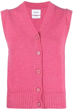 Barrie Cardigan i kashmir med V-hals