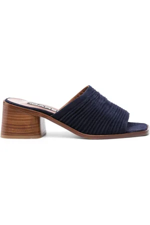 Carel 60 mm mules i ruskind