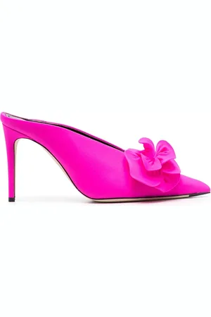 Victoria Beckham 100 mm mules med blomsterapplikation