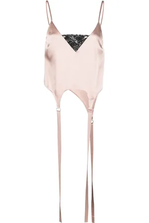 SSHEENA Camisole-top med blondepanel