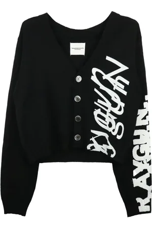 Takahiromiyashita The Soloist Intarsiastrikket uldcardigan