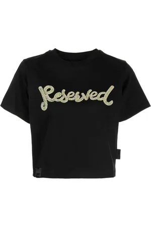 Izzue Perledekoreret cropped Reserved T-shirt