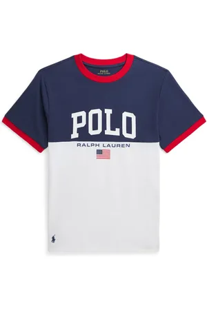 Ralph Lauren Tofarvet T-shirt med logotryk