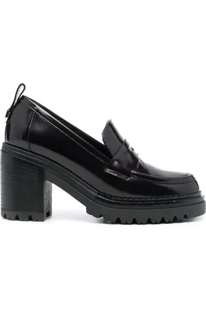 Sergio Rossi Joan 90mm loafers i læder