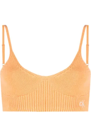 Calvin Klein Strikket bralette med broderet logo