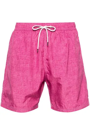Paul & Shark Badeshorts med haj-vedhæng og tekstil-tryk