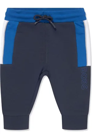HUGO BOSS Joggingbukser med logotryk og paneler