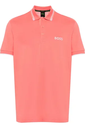 HUGO BOSS Polo i piqué med broderet logo