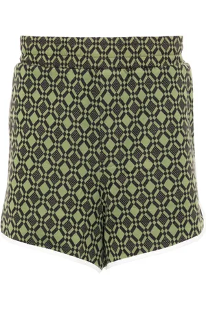 WALES BONNER Shorts i jersey med geometrisk mønster