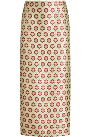 Etro Blomstret pencil-nederdel i jacquard