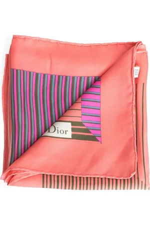 Dior Stribet tørklæde fra 1970