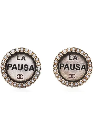 CHANEL La Pausa øreclips fra 1980