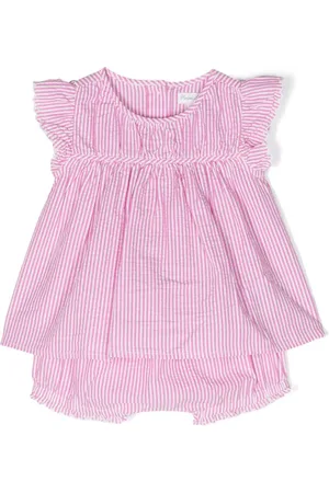 Ralph Lauren Stribet bluse og shortssæt