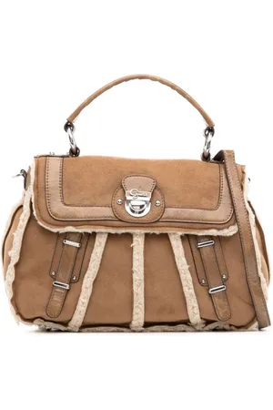 Guess Tote i ruskind med effekt og logoplade