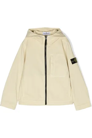 Stone Island Jakke med hætte og kompasmærke