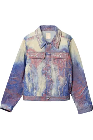 Camper Denimjakke med hvirveltryk