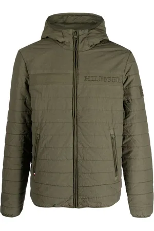 Tommy Hilfiger Polstret jakke med broderet logo og hætte