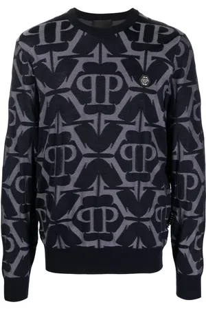 Philipp Plein Intarsia-mønstret sweatshirt