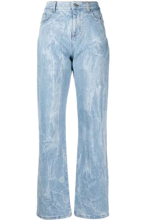 Stella McCartney Jeans med lige ben og krøllet effekt