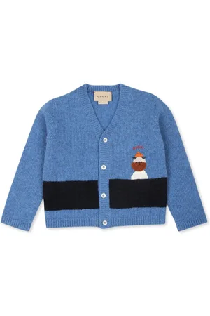 Gucci Cardigan i uld med broderi