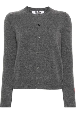 Comme des Garçons X the Artist Invader cardigan med pixeleret applikation