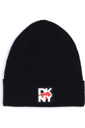 DKNY Strikket hue med logomærke