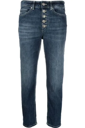 Dondup Højtaljede jeans med bleget effekt