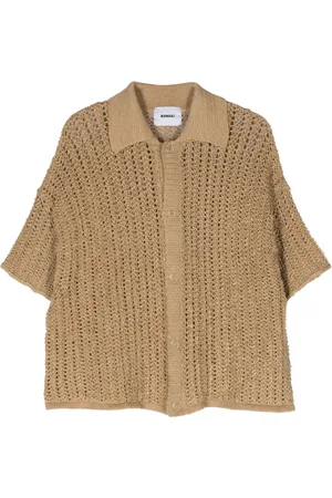 BONSAI Kortærmet cardigan i løs strik