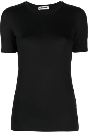 Jil Sander Kortærmet T-shirt med rund hals