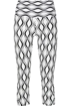 AMIR SLAMA Cropped leggings med grafisk tryk