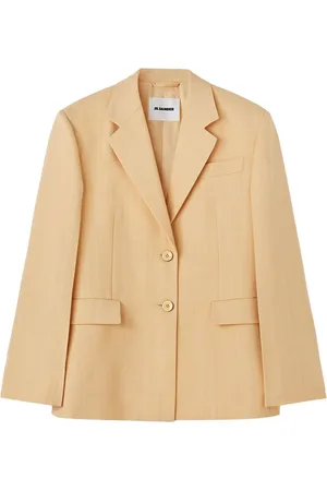 Jil Sander Enkeltradet blazer i crepe