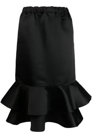 Comme des Garçons Mellemlang nederdel med flæser