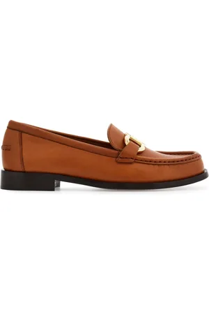 Salvatore Ferragamo Loafers i læder med Gancini-plade