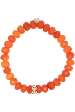 Sydney Evan Perledekoreret Pure Happy carnelian-armbånd i 14 karat guld
