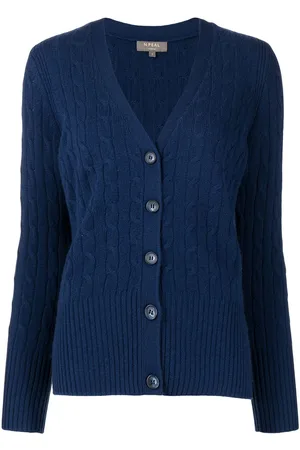 N.PEAL Cardigan i kashmir med knapper