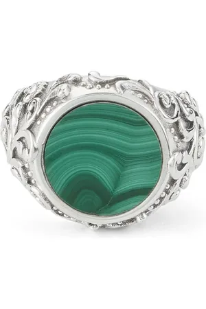EMANUELE BICOCCHI Arabesque malachite-ring