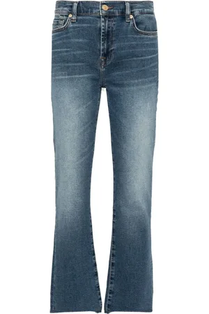7 for all Mankind Cropped Daisy jeans med mellemhøj talje