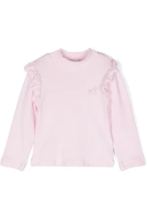 MONNALISA Sweatshirt med rhinsten-logo