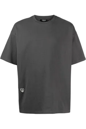 FIVE CM T-shirt i bomuld med hjertetryk