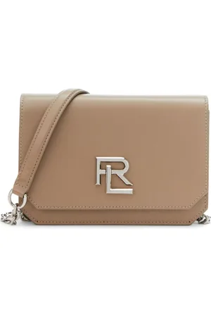 Ralph Lauren Crossbody-taske i læder med logoplade