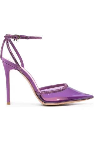 Gianvito Rossi Plexi 110mm pumps med krystaludsmykning