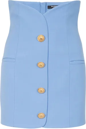 Balmain Kort tulip-nederdel med knapper