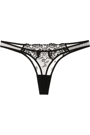 Kiki de Montparnasse Juliette g-streng i tyl med broderi