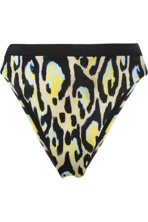 Roberto Cavalli Bikiniunderdel med jaguar-tryk