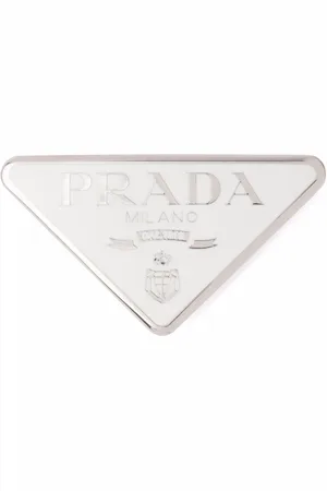 Prada Hårspænde med trekantet logo