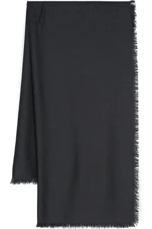 Saint Laurent Tørklæde med logo-jacquard i modalblanding