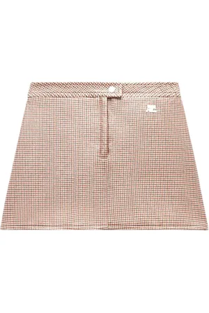 Courrèges Kort ternet Re-Edition nederdel