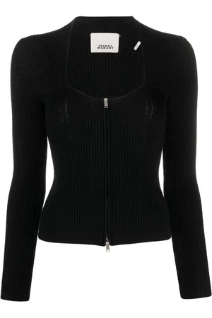 Isabel Marant Ribbet cardigan med rund hals